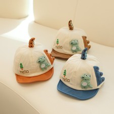 Dinosaur Baby Cap - Lightweight Sun Hat for Boys & Girls, Toddler Cartoon Visor