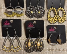 Paparazzi Lot Of 6 Earrings New