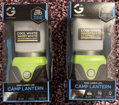 SmartGear 1000LM Battery Powered LED Camping Lantern Portable Emergency 2 Pack.