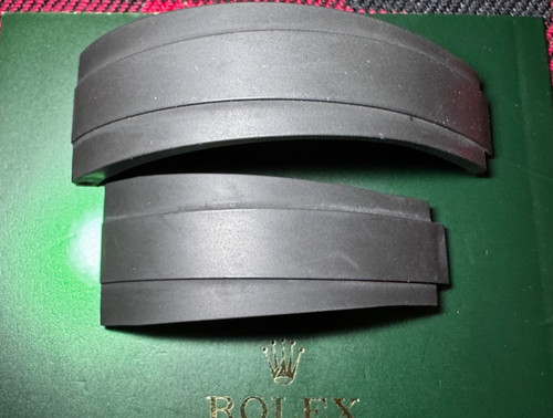 Genuine Rolex Oysterflex Strap 351525 E G Black OEM Yacht-Master 42 and Daytona