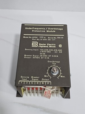 Basler Electric UFOV UnderFrequency / OverVoltage Module 260A Part # 9105100105