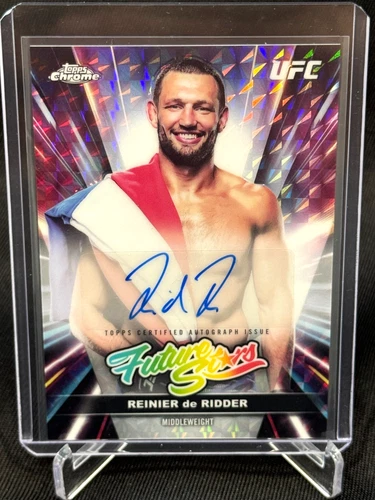 2026 Topps UFC Chrome Reinier de Ridder Future Stars Geometric Auto