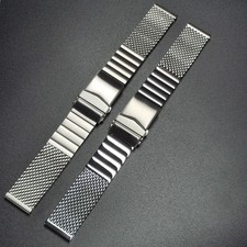 20mm 22mm Solid Stainless Steel Mesh Watch Band Luxury Milanese Bracelet Strap