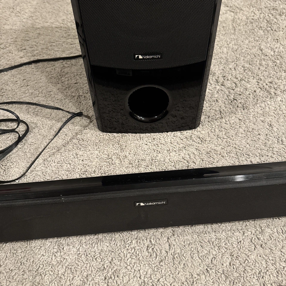 Nakamichi Subwoofer + Soundbar NK6 Works Great - Image 2 of 4
