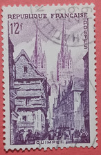 France 1954 - Quimper Bretagne 12f - Yvert 979 Oblitéré Used Stamp Brittany
