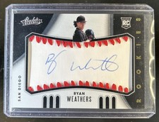 2021 Panini Absolute Ryan Weathers RC Baseball Rookie Auto Autograph #/99 Padres