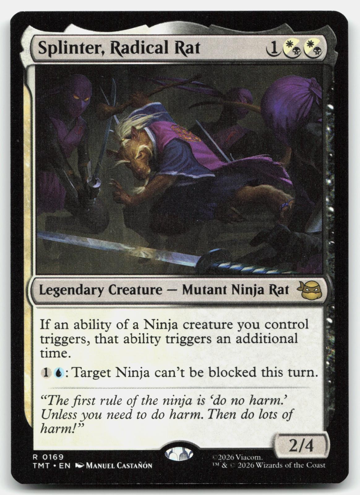 Splinter, Radical Rat TMT 0169 Rare Near Mint