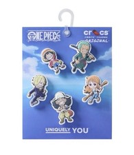 Crocs One Piece 5-Pack Jibbitz Charms Luffy Zoro Nami Usopp Sanji NEW