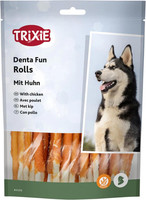 Trixie Hundeleckerli Denta Fun Chicken Chewing Rolls – 240 G, 30 St., 12 Cm
