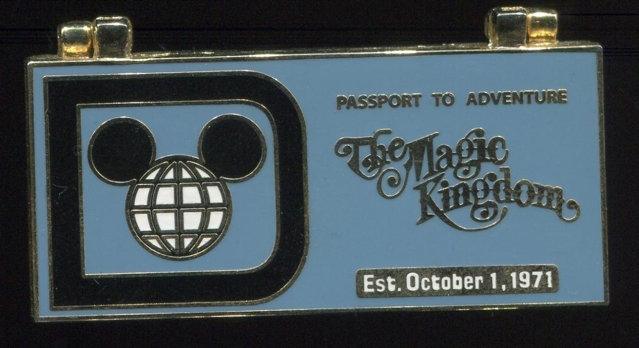 WDW Magic Kingdom Passport to Adventure Ticket Book Hinged Disney Pin 56809