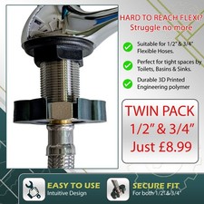 Flexschlauch Handschl&uuml;ssel | 2er Set - 1x 1/2" & 1x 3/4" | FLEXI HANDWERKZEUG - G