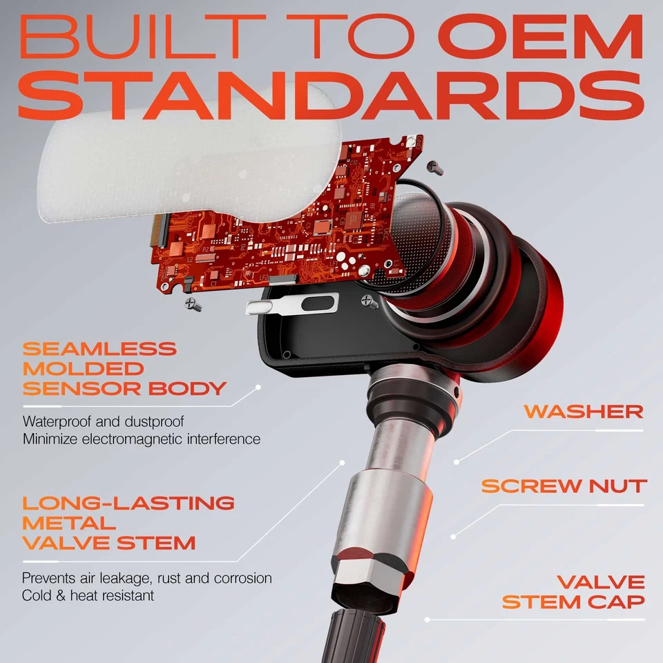 Sensor de monitoreo de presión de neumáticos TPMS de 4x315 MHz para INFINITI EX35 G35 Nissan 370Z Foto 3 de 4