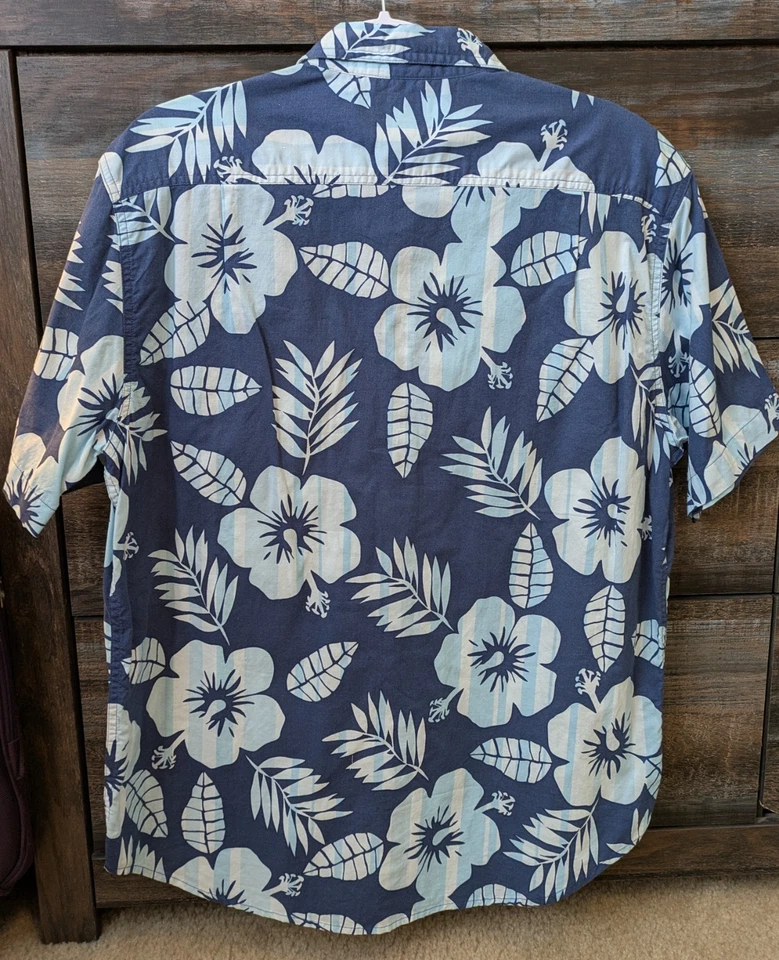 Camisa con botones de algodón hawaiano Arizona para hombre talla mediana  Foto 3 de 3