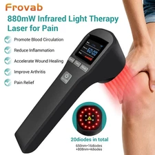 Class 4 Cold Laser Therapy 808nm LLLT Device for Back Knee Shoulder Pain Relief