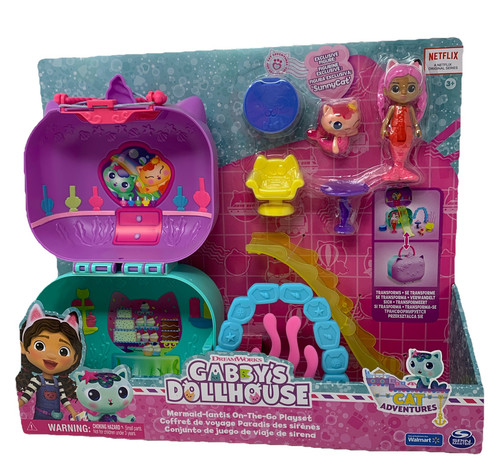 DreamWorks Gabby’s Dollhouse Mermaid-lantis On-The-Go Playset (5A)