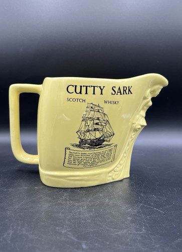 Vintage Cutty Sark Scotch Whisky Ceramic Pitcher HCW England Figural Ship Jug