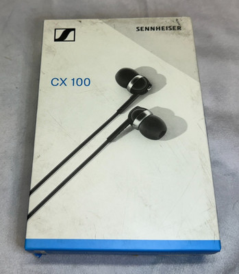 SENNHEISER CX100 CX 100 Deep Bass Noise Isolation IN EARPHONES-New Damaged Box