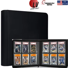 PSA Slab Binder 60 Card Holder Graded Card Album Display Case CGC BGS CSG Zipper