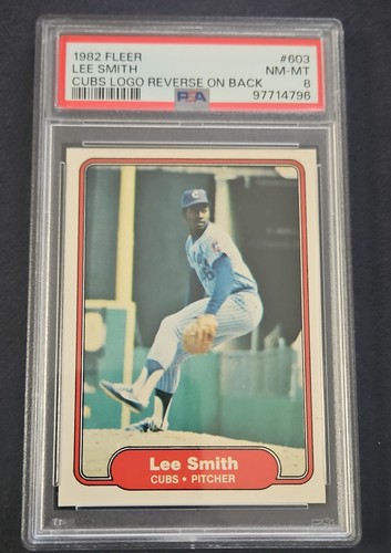 1982 Lee Smith [Cubs Logo Reversed on Back] #603