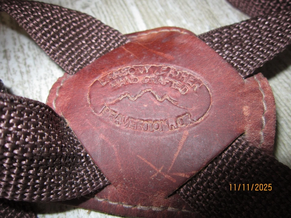 Funda de hombro derecho de cuero Barsony Beaverton de colección para revólver de 6" Foto 4 de 4