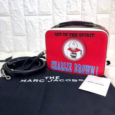 Marc Jacobs x Peanuts Snoopy Mini Box 2way Schultertasche Rot Selten