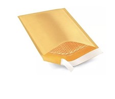 Uline Economy Gold Bubble Mailers #1 - 7 1&frasl;4 x 12" pack of 100
