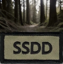 Tan Black SSDD Same Sh!t Different Day Patch Fits For VELCRO® BRAND Loop Fastene