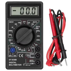 DT830B LCD Voltomètre numérique multimètre ammètre Ohmmètre Volt AC DC Testeur - UK