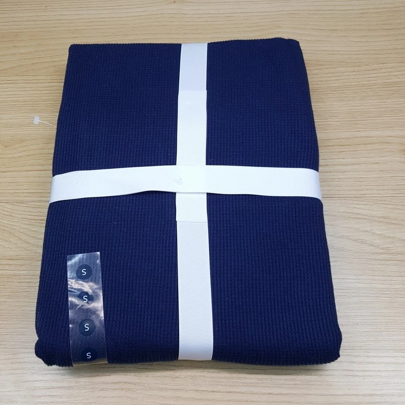 CLUB ROOM Sleepwear Mens Small Blue Thermal Waffle Jogger Pajama Set Lounge PJs - Image 4 of 4