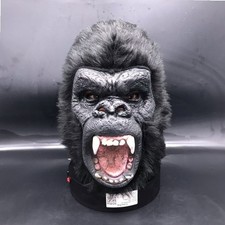 Halloween Gorilla Full Mask Latex Monkey Chimpanzee Realistic Animal Headwear