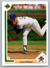 1991 Upper Deck Lance Dickson #9 Chicago Cubs