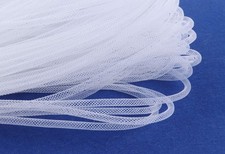 50 Yards x 4mm Solid White Deco Flex Mesh Tube for Wreaths Cyberlox Crafts
