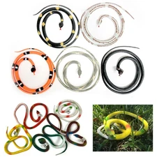 Fake Snake That Look Real Rubber Scary Gag Durable Garden Prop Realistic Toy 13"