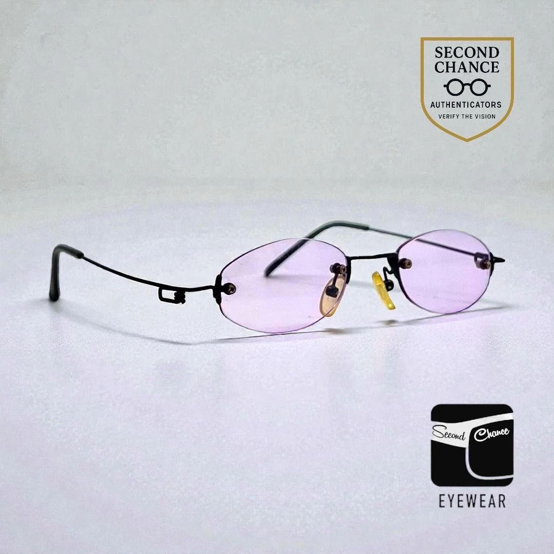 Black Rimless Vintage Sunglasses for sale | eBay display picture 1