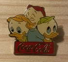Vintage HUEY, DEWEY, LOUIE Coca-Cola 15th Anniversary Pin 1986 DISNEY