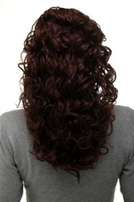 Haarteil Zopf Pferdeschwanz super Volumen Locken Mahagonibraun ca. 45cm NC002-33
