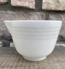 Pyrex White Milk Glass Hamilton Beach Ribbed Mixing Bowl With Spout
