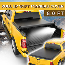 8ft Soft Roll Up Truck Bed Tonneau Cover For 2002-2026 Dodge Ram 1500 2500 3500 8ft Soft Roll Up Truck Bed Tonneau Cover For 2002-2026 Dodge Ram 1500 2500 3500