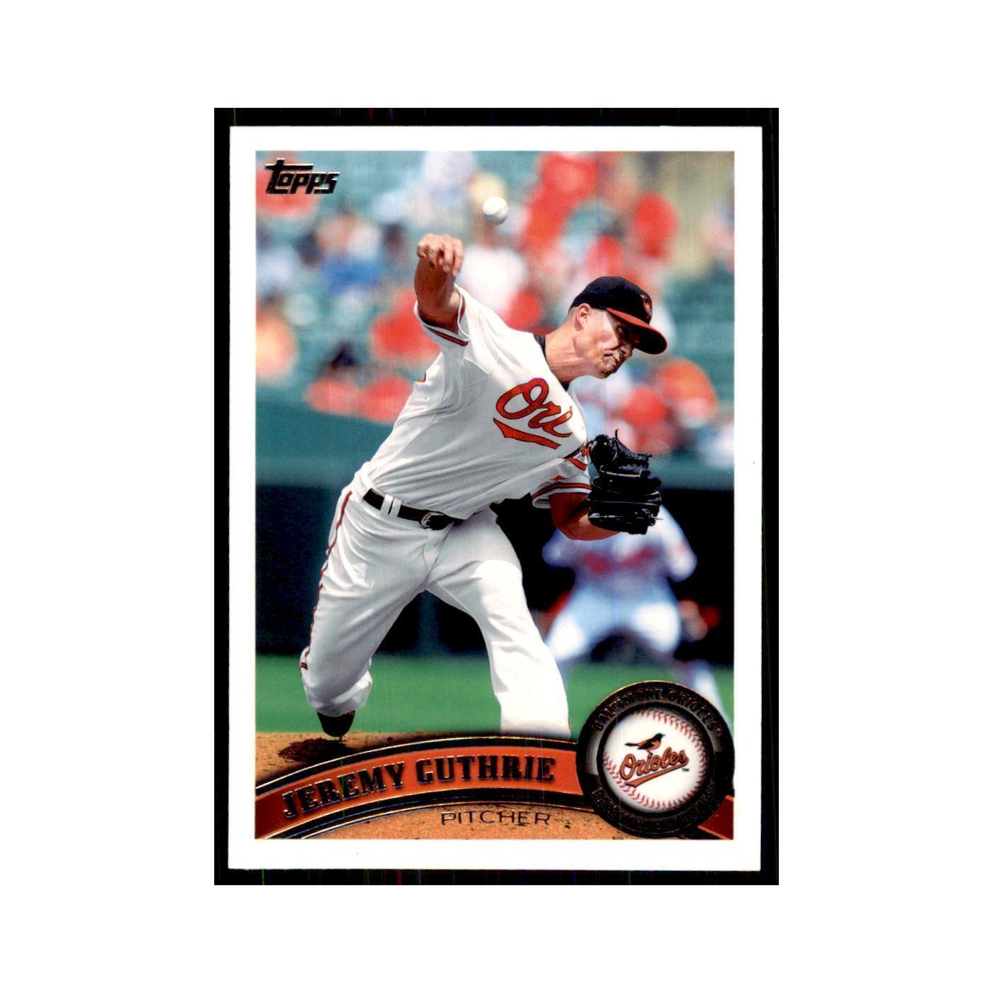 2011 Topps Jeremy Guthrie Baseball Cards #321