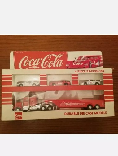 1979 Coca Cola Die Cast 4 Stück Racing Set