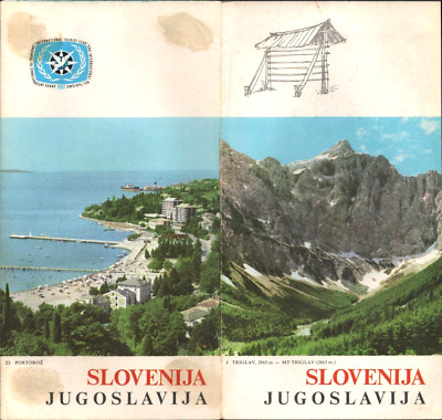 1960s SLOVENIJA, YUGOSLAVIA vintage tourism brochure NOW SLOVENIA Historic City