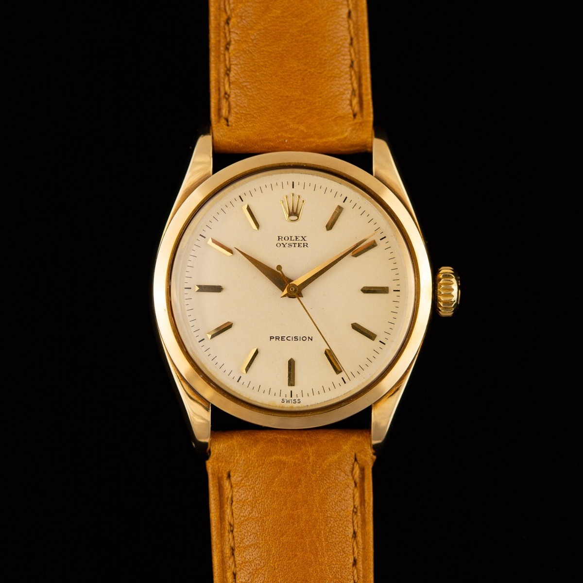 1954 Rolex Oyster Precision solid 14k Gold Ref. 6422 