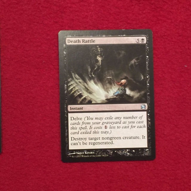 MTG Death Rattle Modern Masters Magic the Gathering Black Card
