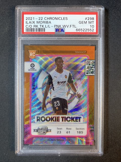 ILAIX MORIBA 2021-22 Panini Chronicles Rookie Ticket PINK WAVE /19 PSA 10 GEM *g