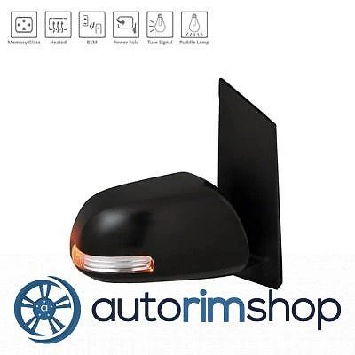 TO1321327 Right Power Mirror w Heated w Memory w Turn Signal for 15-17 Toyota...