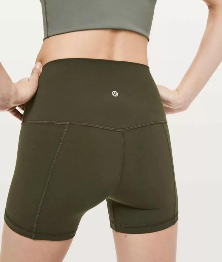 NEW LULULEMON ALIGN SHORTS 4 DARK OLIVE GREEN MULTIPLE SIZES