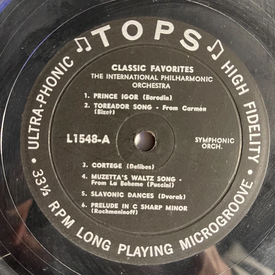 International Philharmonic Orchestra ‎– Classic Favorites Vinyl, LP Tops Records Foto 3 de 3