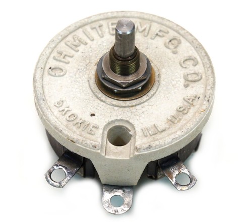 Ohmite RP151FD201KK 200 Ohm 0.5 Amp 50 Watt Rheostat / Potentiometer