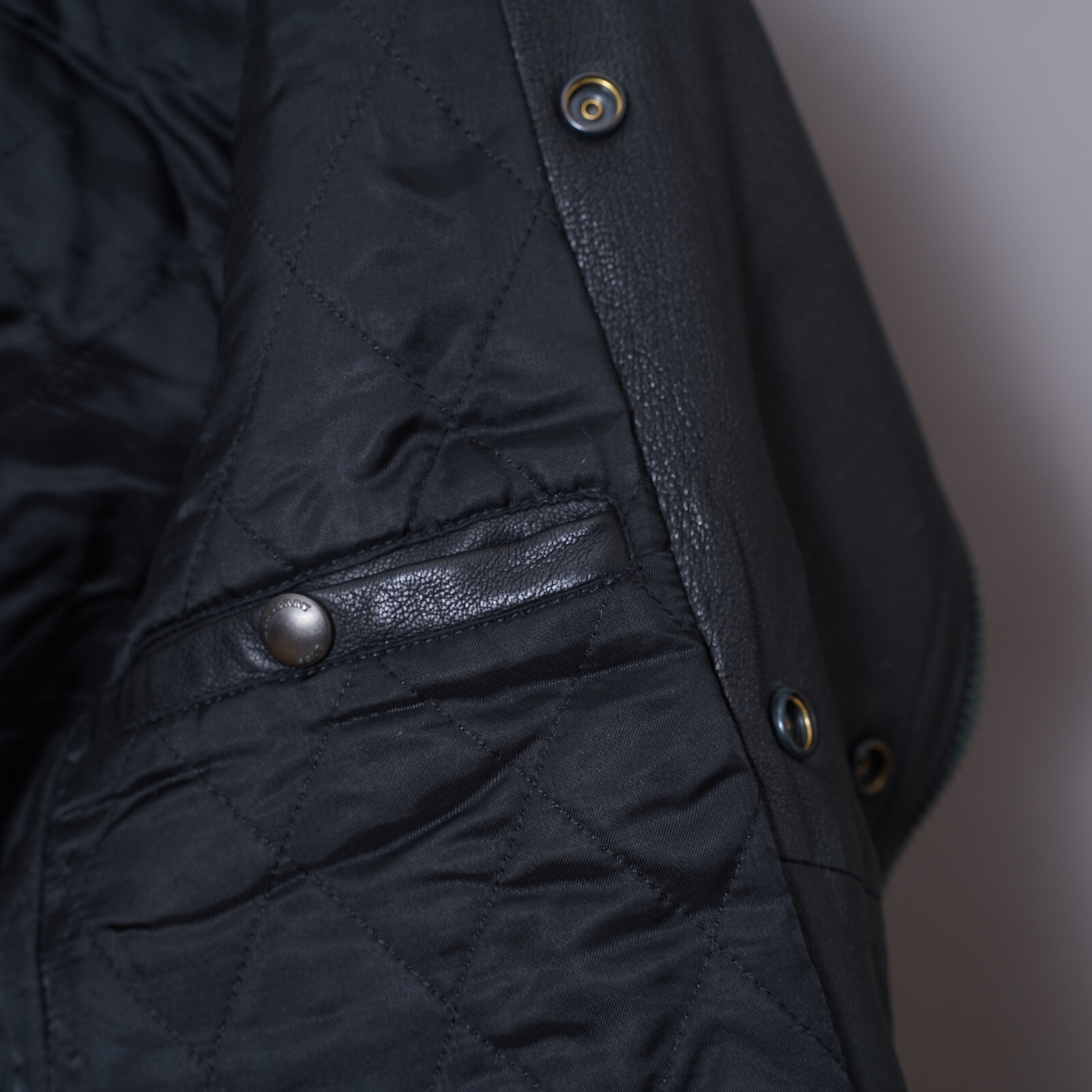 BURBERRY Leather Jacket LARGE Mens Black Brit Biker Runway Prorsum L Grail thumbnail 18