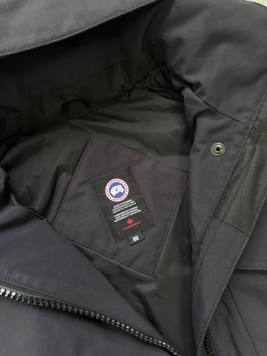 Women's CANADA GOOSE Gabriola Parka Down Puffer Jacket Coat Hooded Navy Size M - Picture 18 of 24